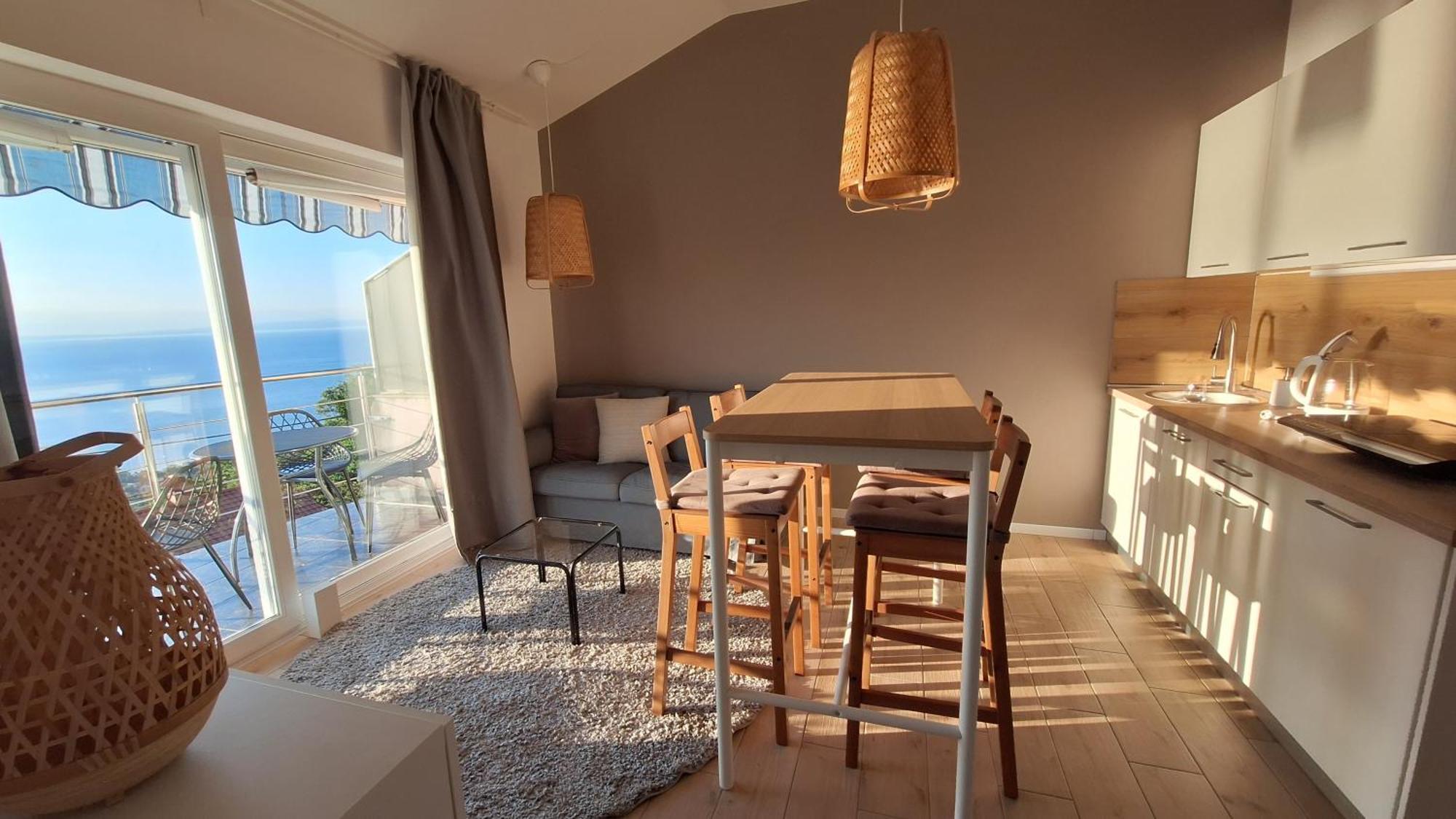 Ferienwohnung Mit 180° Meerblick Dobrec Luaran gambar